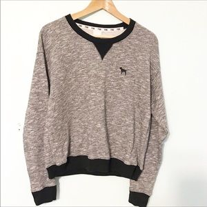 PINK Victoria’s Secret grey crewneck sweatshirt